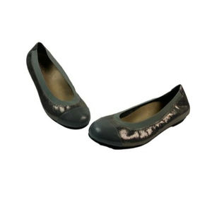 Vionic Orthaheel Women's Allora Pewter Ballet Flats Sz 6.5 EUC Mint Condition!!!